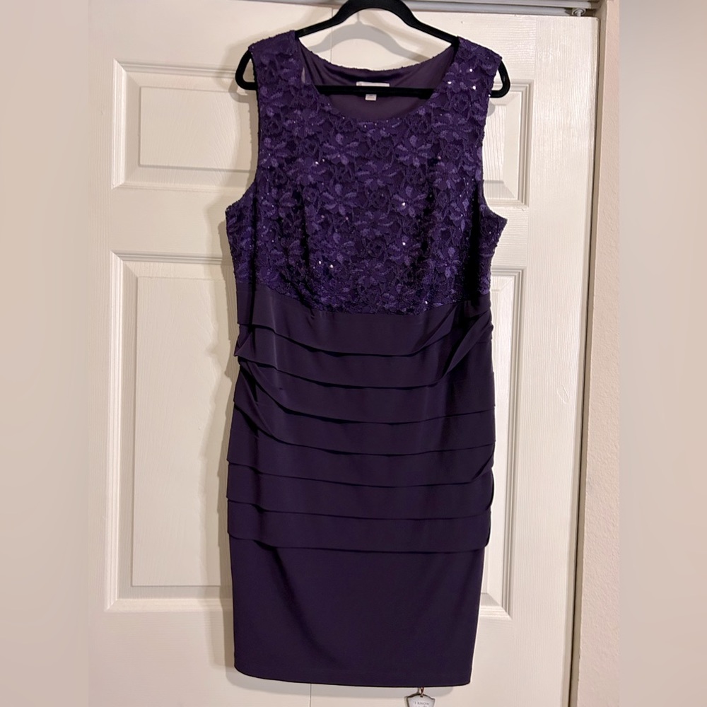 Purple bodycon dress